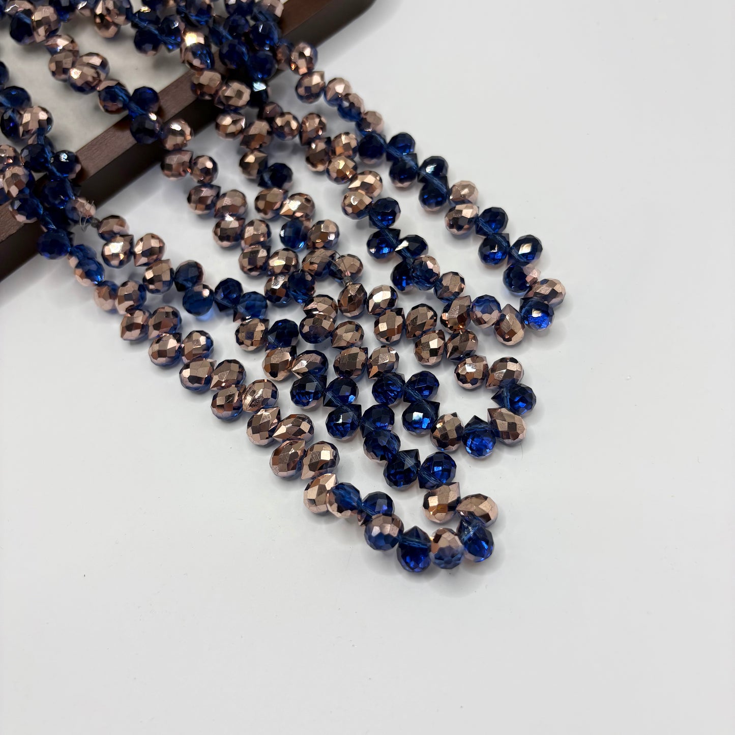 Tear drop starburry glass bead size 8mm