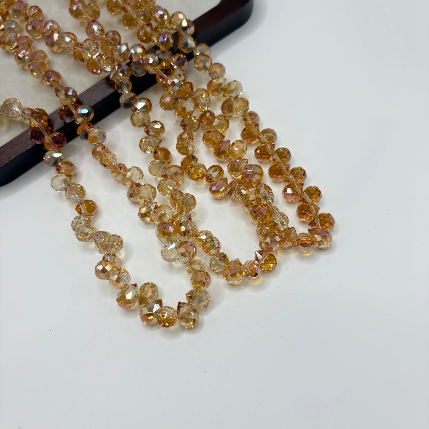 Tear drop starburry glass bead size 8mm