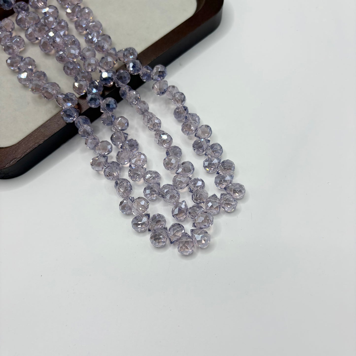 Tear drop starburry glass bead size 8mm
