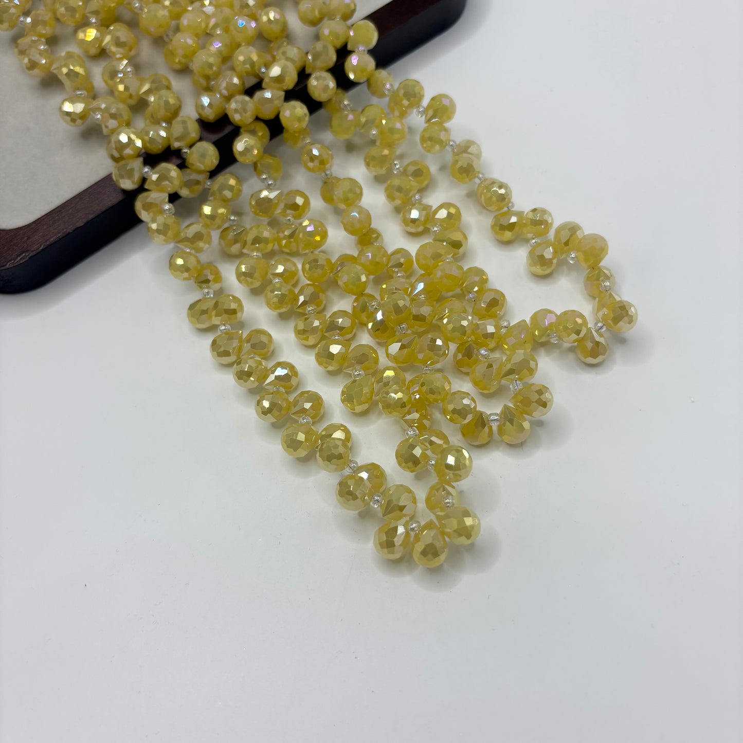 Tear drop starburry glass bead size 8mm