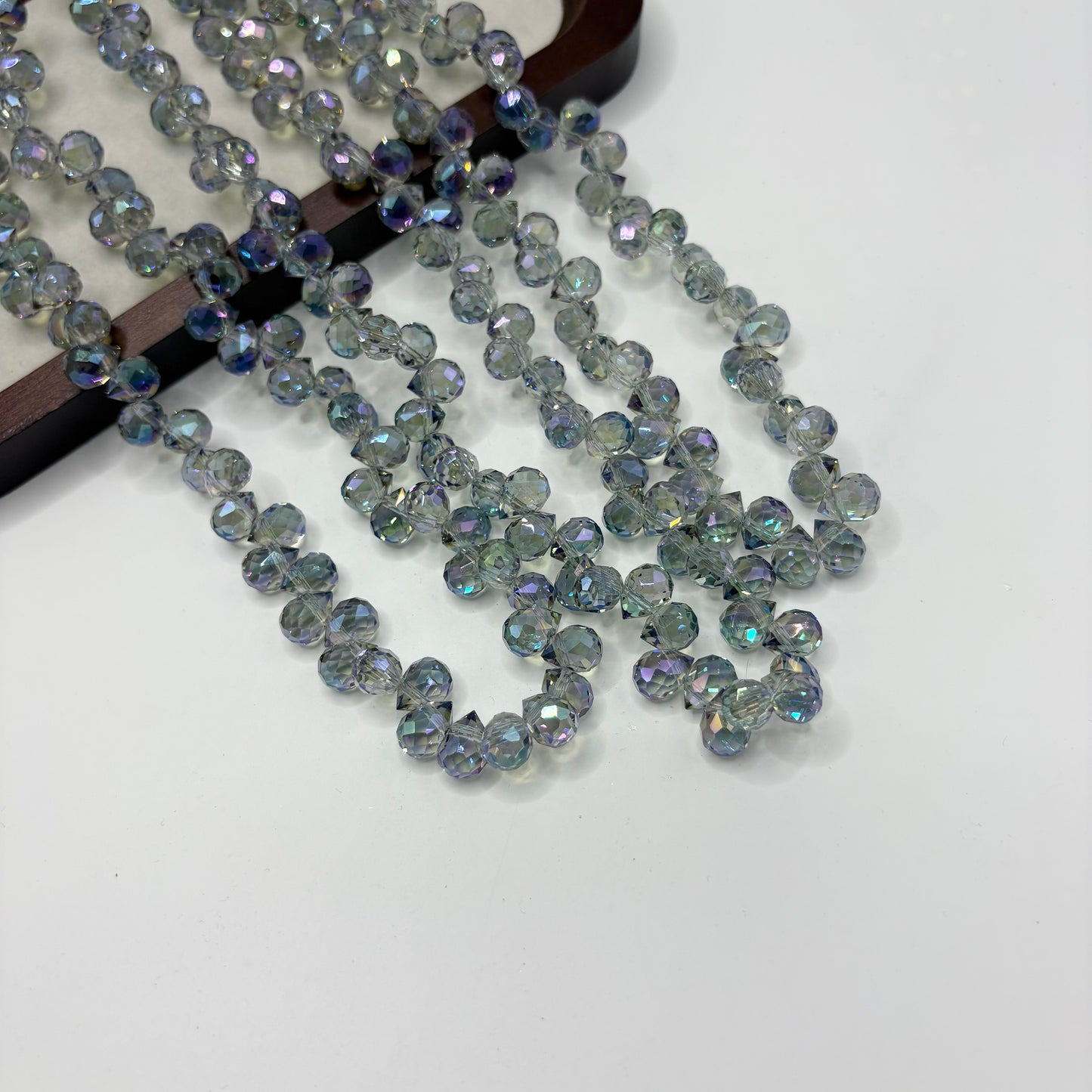 Tear drop starburry glass bead size 8mm