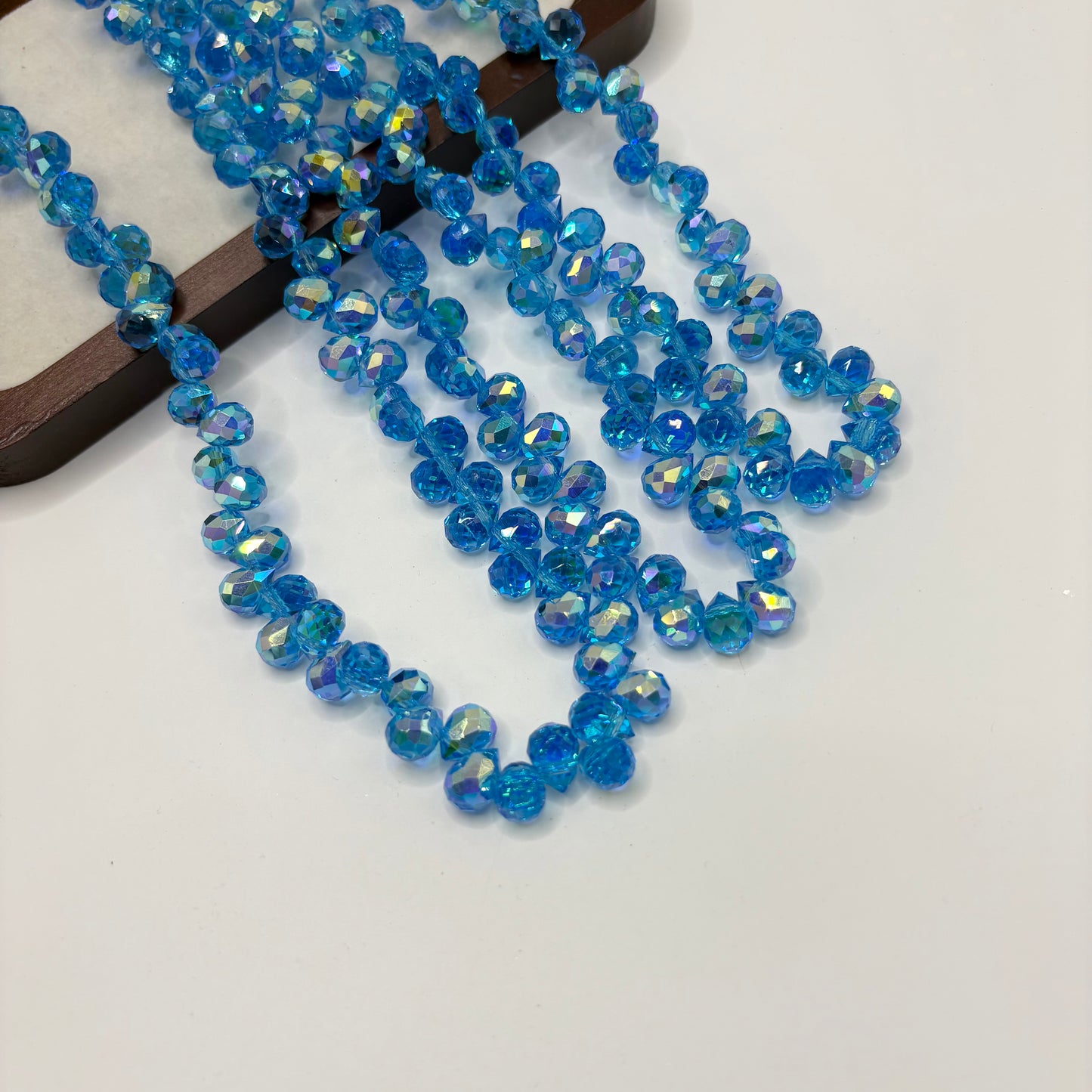 Tear drop starburry glass bead size 8mm