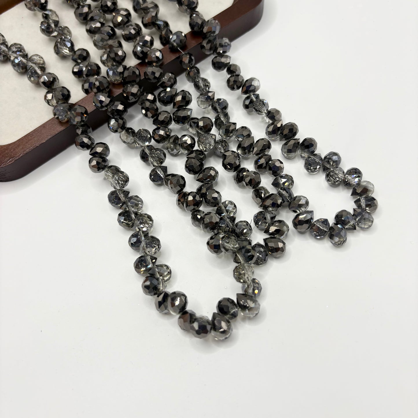 Tear drop starburry glass bead size 8mm