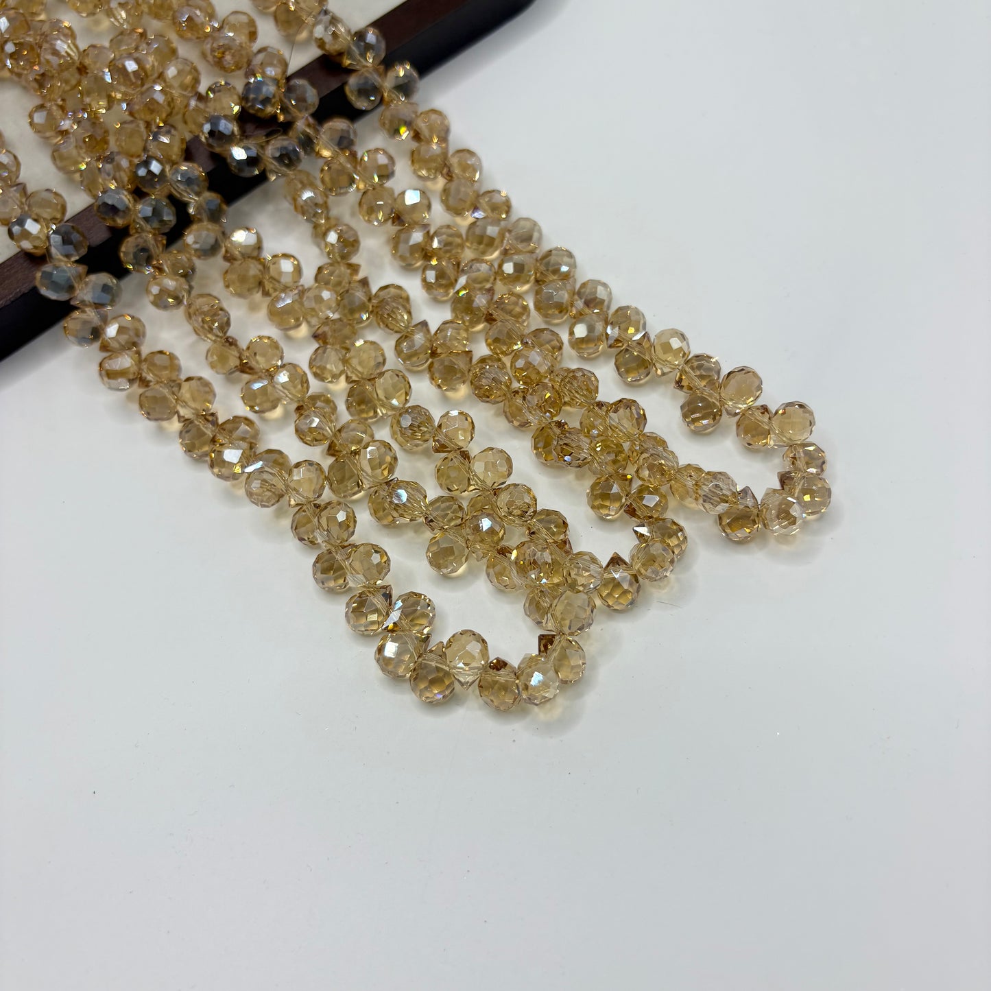Tear drop starburry glass bead size 8mm