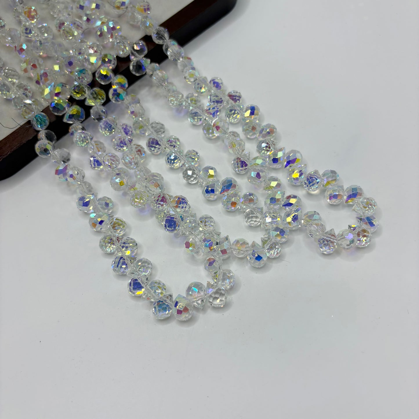 Tear drop starburry glass bead size 8mm