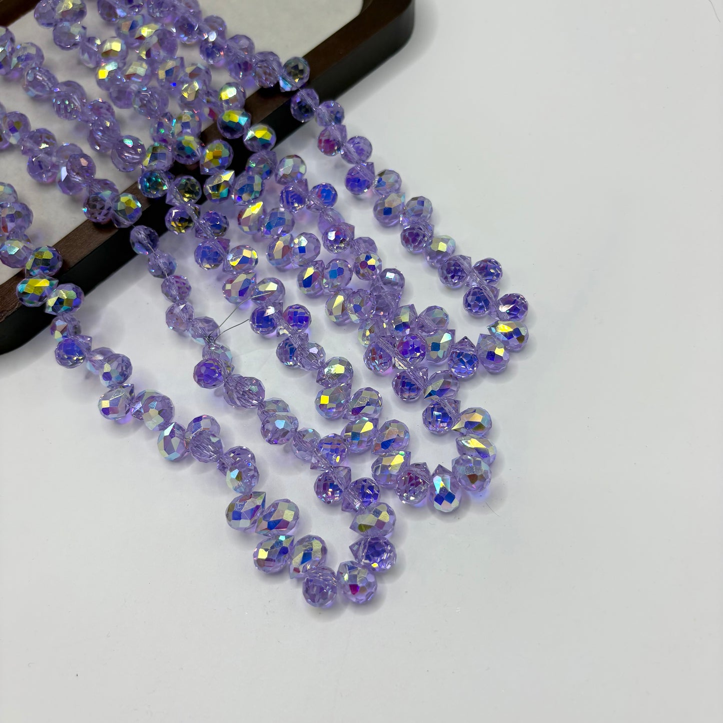 Tear drop starburry glass bead size 8mm