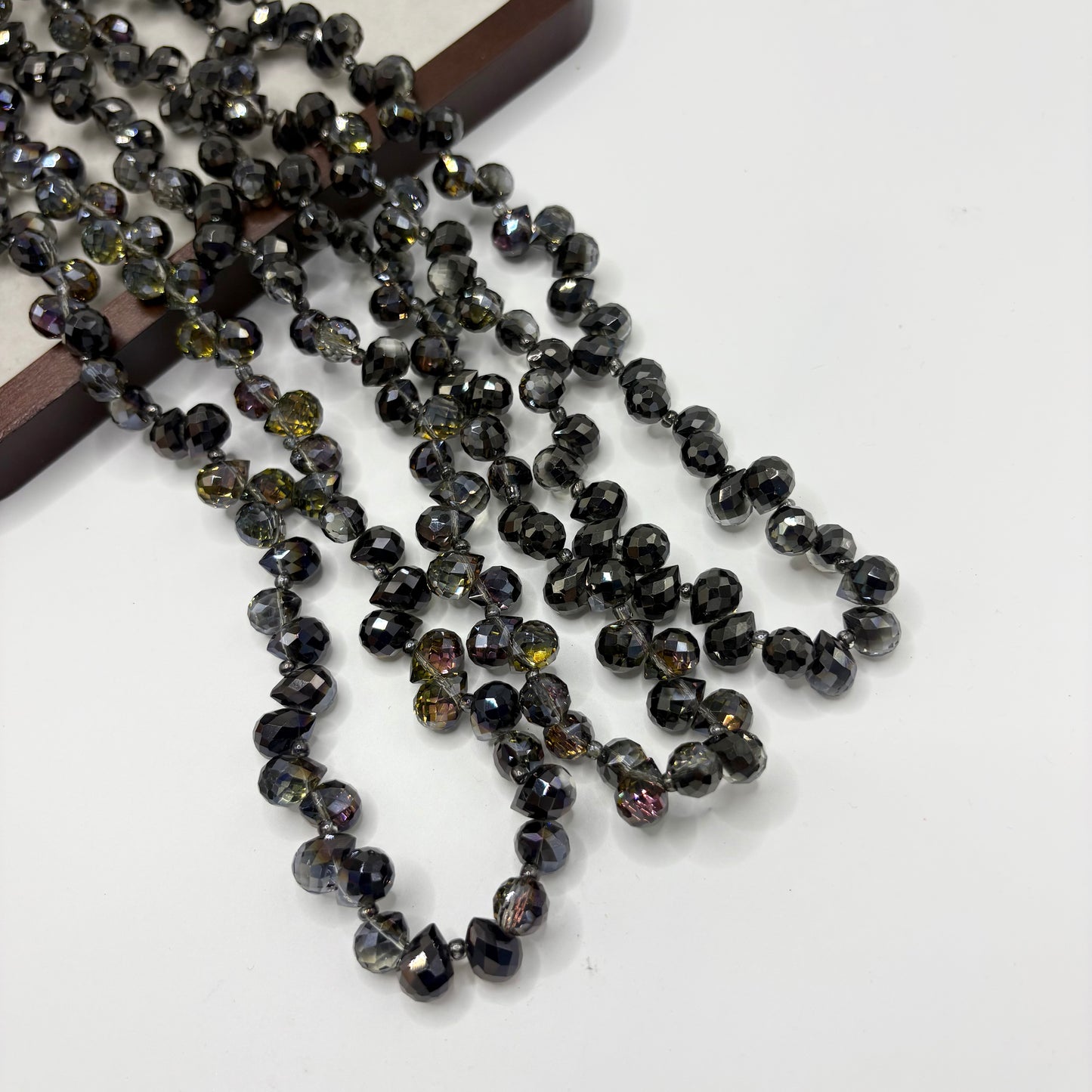 Tear drop starburry glass bead size 8mm