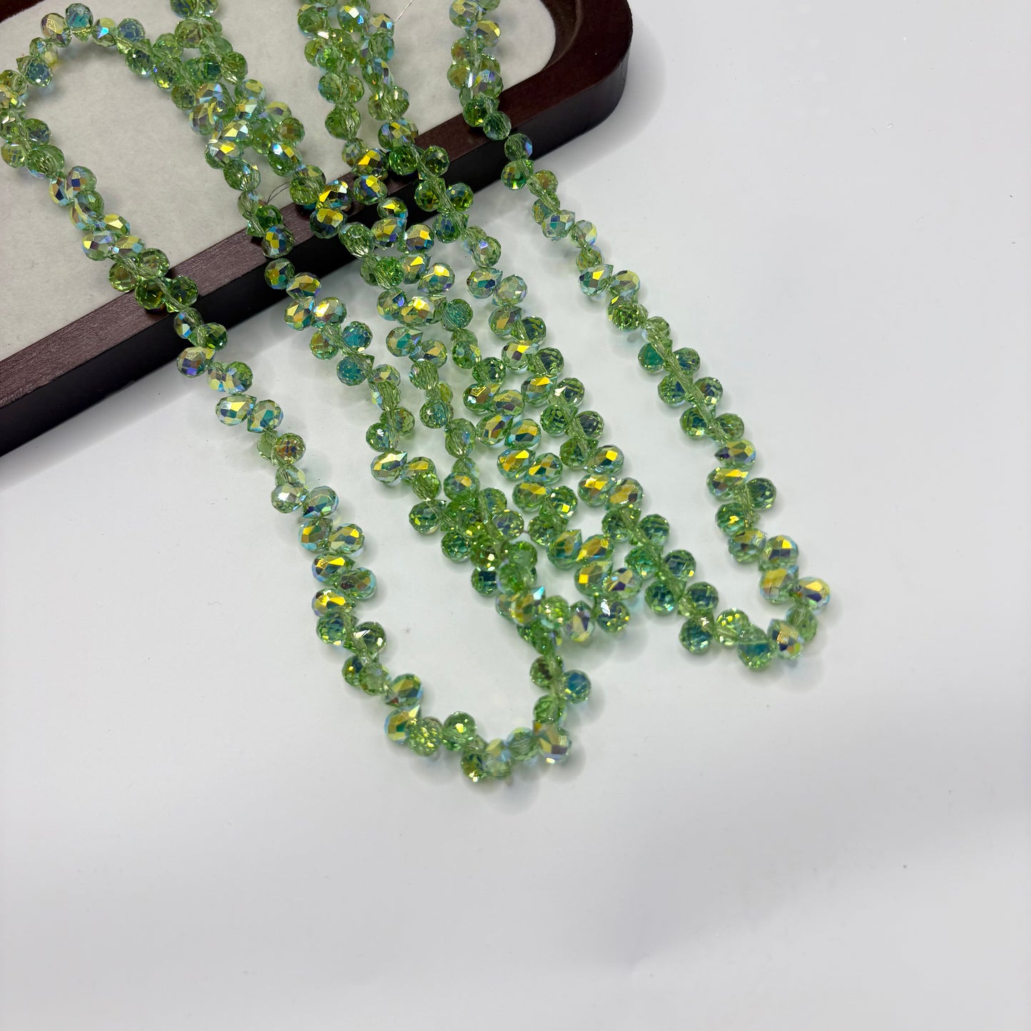 Tear drop starburry glass bead size 8mm