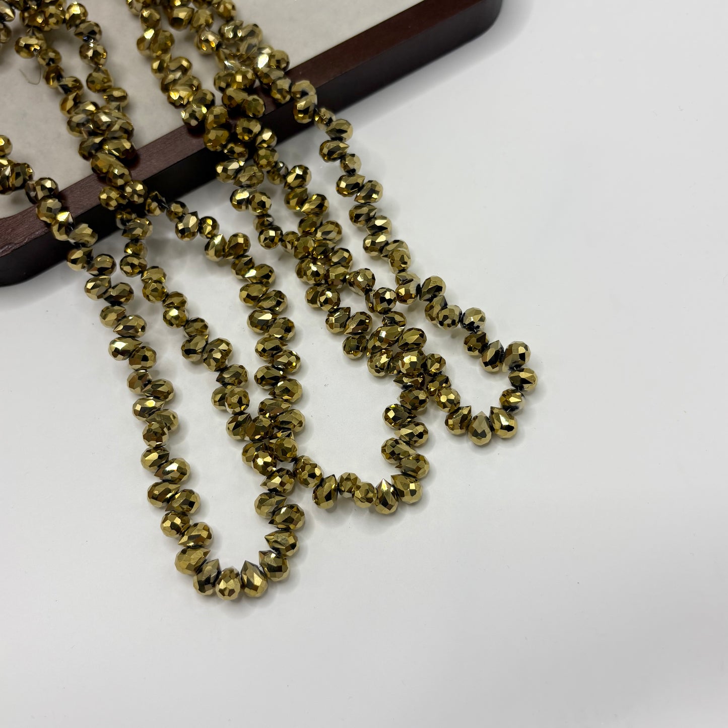 Tear drop starburry glass bead size 8mm