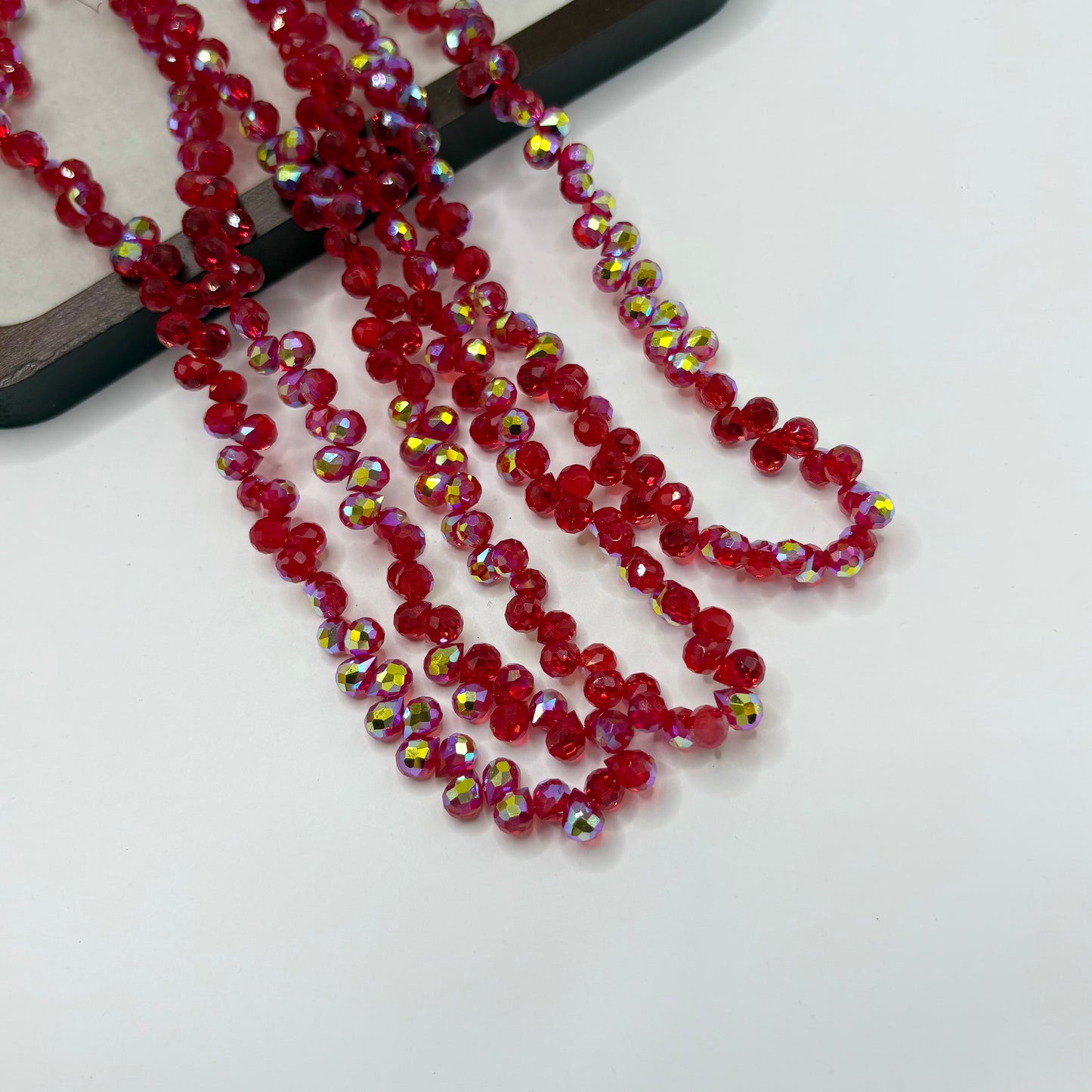 Tear drop starburry glass bead size 8mm