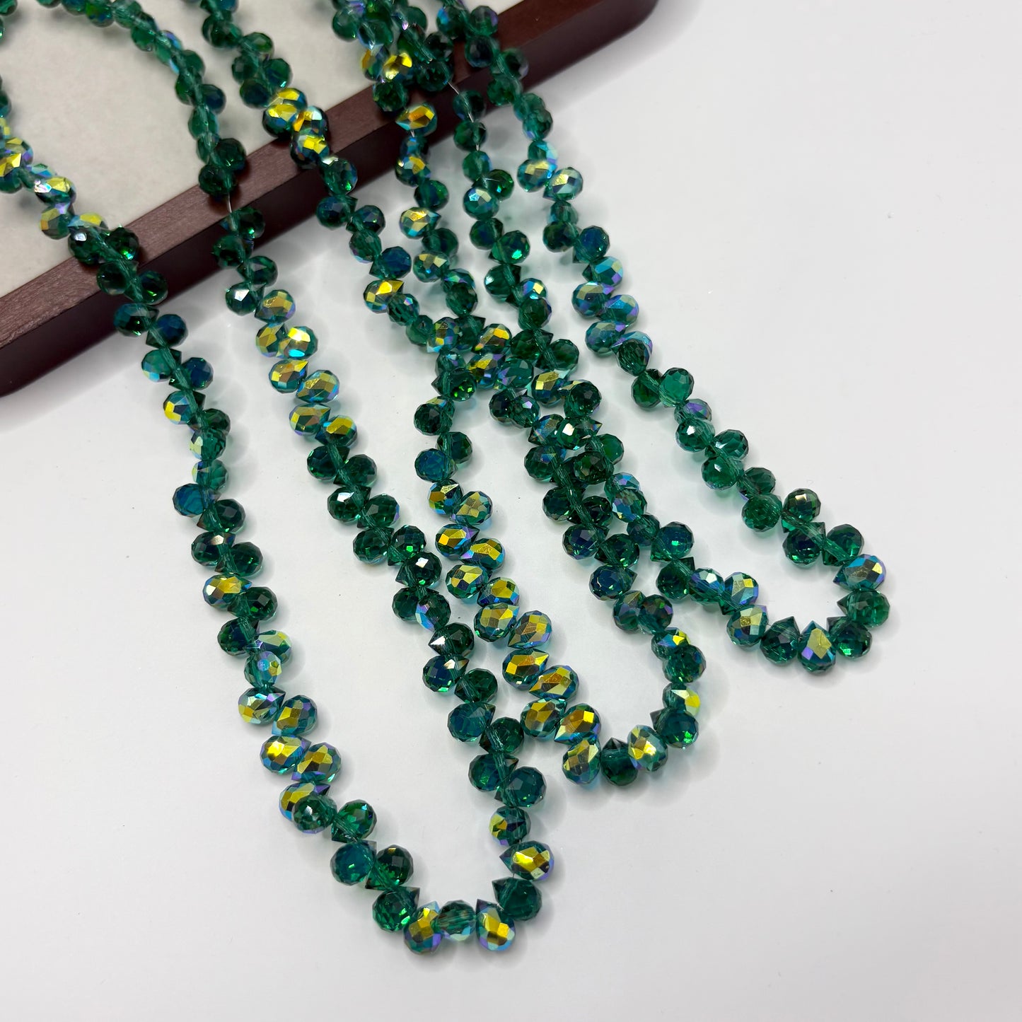 Tear drop starburry glass bead size 8mm