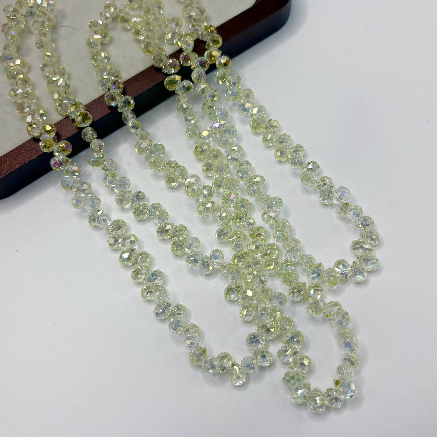 Tear drop starburry glass bead size 8mm